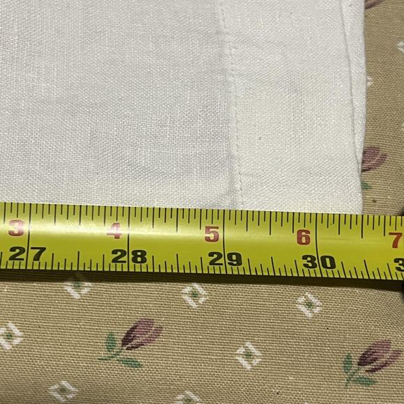 Athleta Pants Womens 6 White Linen Wide Leg Drawstring Zip Pockets Summer Beach - Picture 6 of 7